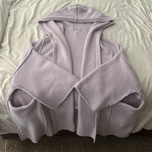 Free People Livin In This Oversized Hooded Cardigan/Robe - Picture 6 of 7